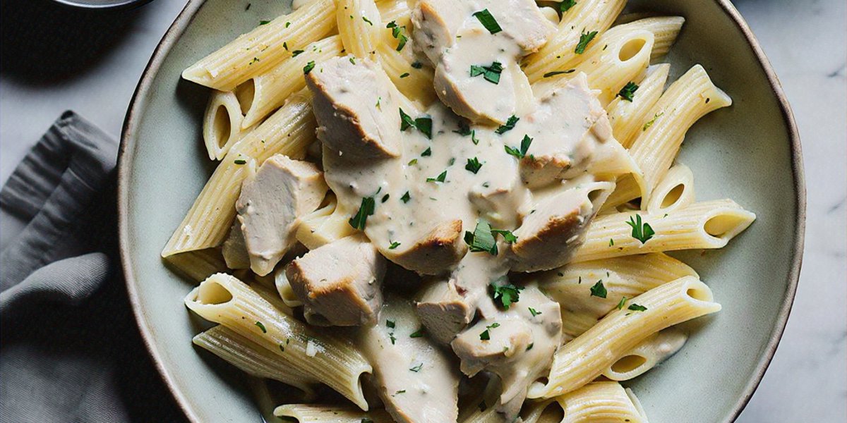Chicken Alfredo Pasta - Hero Image