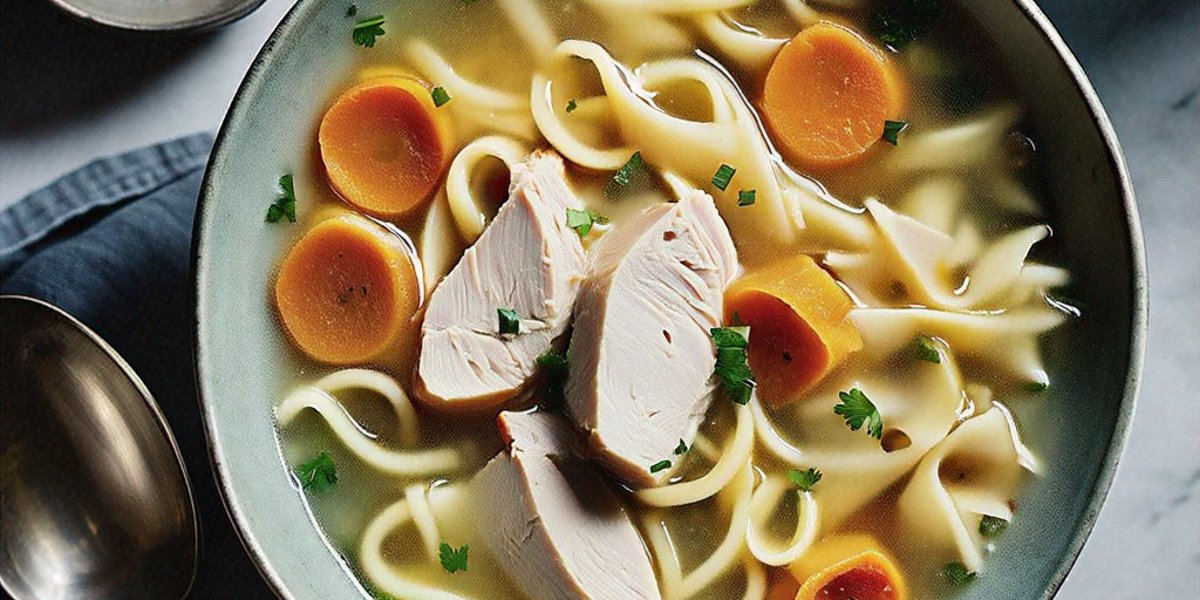 Classic Chicken Noodle Soup - Hero Image