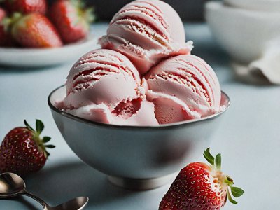 Strawberry Ice Cream - Card Image