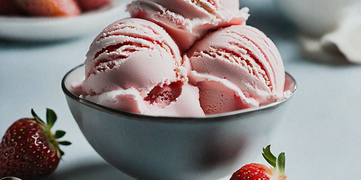 Strawberry Ice Cream - Hero Image